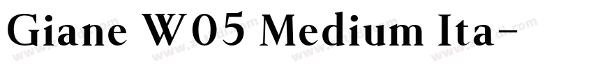 Giane W05 Medium Ita字体转换